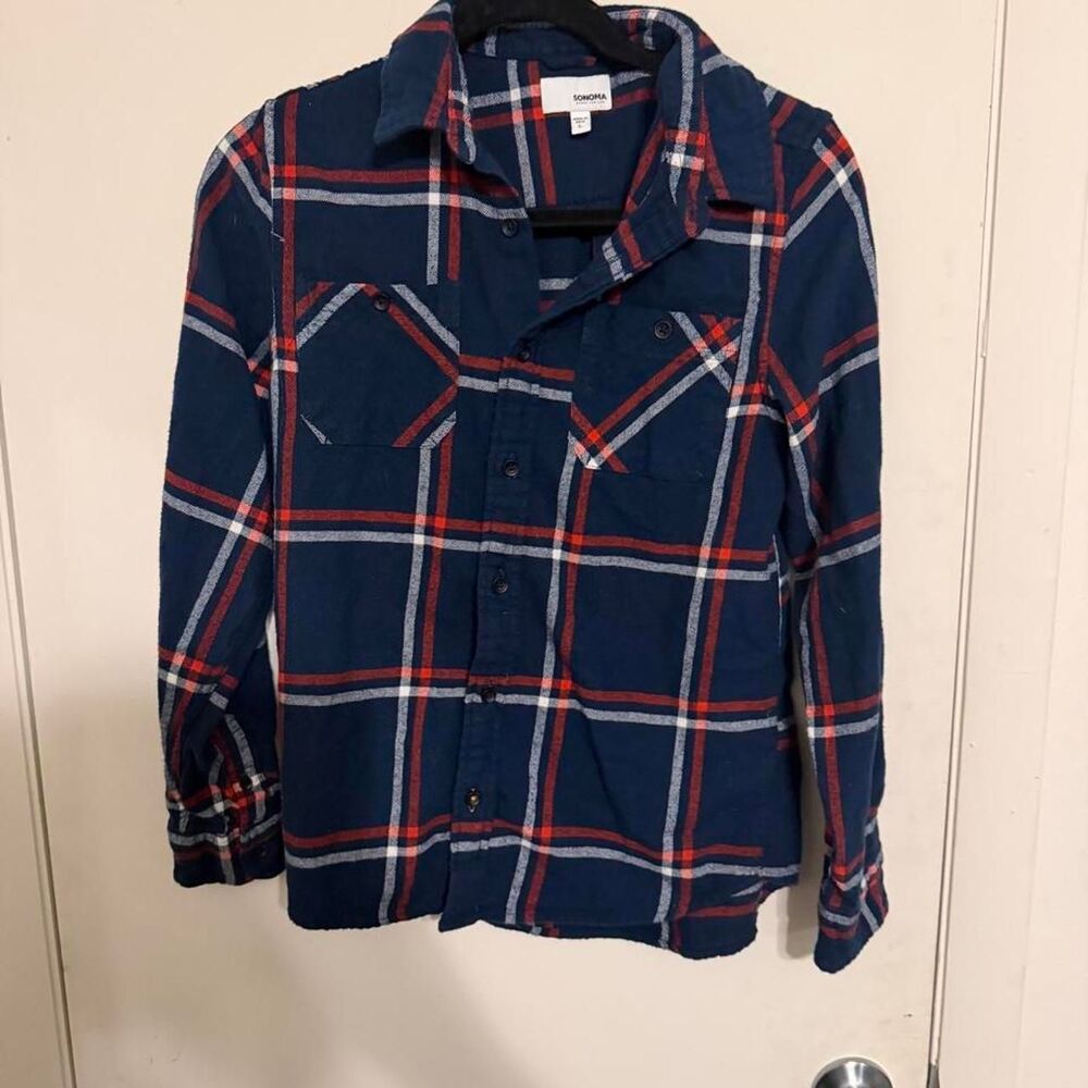 Sonoma-goods-for-life Women's Blue and Navy Shirt